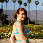 Third pic of Kayla Coyote in a Blue Bikini