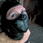 Fourth pic of SexPreviews - Rain DeGrey naked gagged blonde is bound in a bdsm net by lezdom Sister Dee