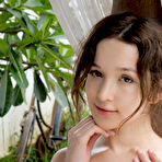 Third pic of Cute teen Ellie Leen teasing naked outdoors for Wow Girls | Erotic Beauties