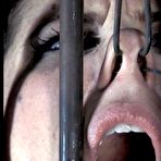 Third pic of Cici Rhodes experiences some bizarre torture methods in a wicked bondage session