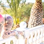 Fourth pic of Suicide girl Aemelia shows off her banging ass and tattooed body outdoors | Erotic Beauties