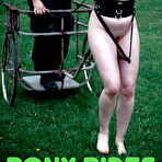 First pic of SexPreviews - Anna Rose is bound in metal cage for pony play outdoors with maledom