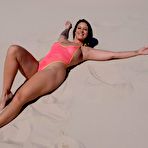 Second pic of BikiniFanatics - Curvy bikini model in a naughty mesh bikini