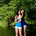 First pic of Arina F Teasing Lesbians by the River