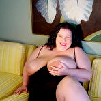Fourth pic of Beware! Very plumper Ava presents her jumbo breasts 38HH