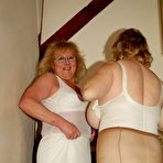 First pic of Lady Suspender Old Fashioned Corsets Fully Fashioned Stockings - Featuring Mature Women