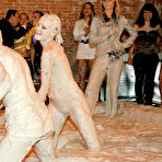 Fourth pic of Hot blooded Viki Z and her opponent reveal it all during mud wrestling contest