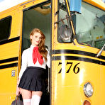First pic of bus stop redhead