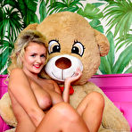 Fourth pic of Naked beauty Lycia Sharyl with her big lovely teddy
