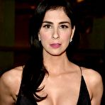 First pic of Sarah Silverman deep sexy cleavage at I Smile Back premiere in Hollywood