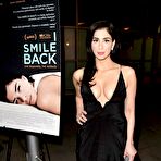 Fourth pic of Sarah Silverman deep sexy cleavage at I Smile Back premiere in Hollywood