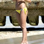 Fourth pic of Danielle Lloyd in yellow bikini