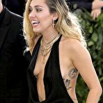 Second pic of Miley Cyrus Side Boob And Butt Cleavage At The Met Gala