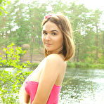 Third pic of Hottest Cute and extremely sexy teen girl loves stripping off her cute clothes and undies while posing by the lake. by ShavedTeenGirls.com