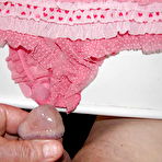 First pic of Sperm on pink lace panties - 14 Pics | xHamster
