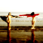 Second pic of Eliska A, Monika C: Naked chicks on the beach @ Met Art - XNSFW.COM