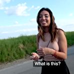 Second pic of Mexican Babe Frida Sante Gives Roadside Blowjob And Fucking - FAPCAT