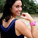 First pic of WatchGirls.net | Nora wearing her own pink G-Shock (I gave it to her)  