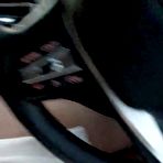 Second pic of Step mom hand slip under step son white pants making him cum in the car - cum leaking on his leg - AmateurPorn