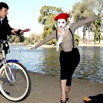 First pic of Teens Love To Fuck - Adorable Mime Lexi Belle Gets Dicked Outside