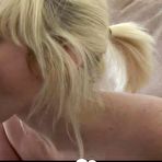 Second pic of Adorable blonde is eager to suck on cucumber - AmateurPorn