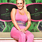 First pic of Lycia Sharyl in Gym Girl Strip - Prime Curves