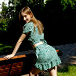 Second pic of Ariel Gossimer in a Green Dress