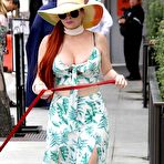 Second pic of Phoebe Price cleavage and areola slip