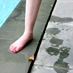 Fourth pic of Marie McCray Poolside Feet Remastered - Foot Fetish Daily: The #1 Foot Fetish Site on the Internet