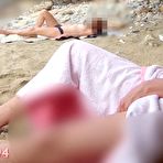 First pic of HANDJOB BY REAL TEEN STRANGER ON THE BEACH AFTER DICK FLASHING! Towel drops, shows big cock! Cumshot - AmateurPorn