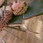 Third pic of Dom-Team | Blonde Teen restrained on medical chair - getting finger fucked and clit teased with vibrator until she shivers and screames in panic and pleasure