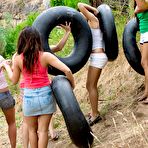 First pic of Australian girls float around nude on tyre tubes | Your Dirty Mind