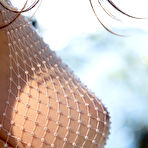 Third pic of Milla in a Fishnet Top and Sheer Underwear