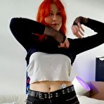 First pic of eurocoeds - New Ginger Model Named Hurricane Does First Time White Casting Couch Video