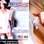 Fourth pic of Masturbating American Nurse Mimi Love teases and pleases herself in bed - Mature.nl