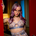 First pic of Bobbie Lavender Spreads in Lingerie