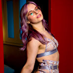 Second pic of Bobbie Lavender Spreads in Lingerie
