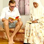 First pic of He had a Spanish lesson with a horny mulatto in a hijab | Sex With Muslims