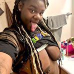 Third pic of Ebony BBW Oils Her Body and Fucks Her Creamy Pussy by Gothic Goddess | Faphouse