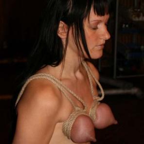 Breast Bondage Caning Session #183016