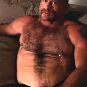 Nude porn Pics with Masturbating Gay Bear George