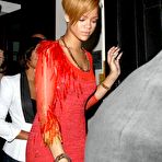 Fourth pic of Rihanna hard nips under see thru red dress