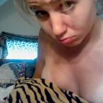 Fourth pic of Amateur blonde chick teasing while camwhoring at home