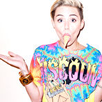 Fourth pic of Miley Cyrus see through and topless posing photos