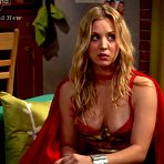 First pic of Kaley Cuoco hard nipples and cleavage in The Big Bang Theory