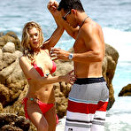Second pic of LeAnn Rimes sexy in red bikinie candids on vacation