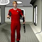 Second pic of The 1th anal contact 3D gay comics and sci-fi gay anime fantasy story about fabulous space sex adventures and alien monster cock!