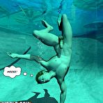 Second pic of New pool boy 3D gay comics and fabulous gay anime fantasy story about young hunky guys hardcore incident in a pool side