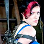 First pic of SexPreviews - Iona Grace busty is spread in leather strap dungeon bondage