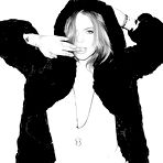 Fourth pic of Lindsay Lohan sexy black-&-white photoset